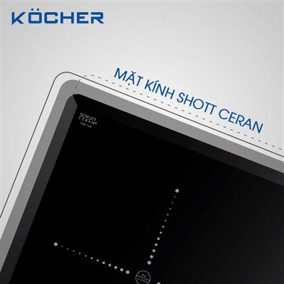 Bếp Từ Kocher DI 806GE02, Kocher DI 806GE02 Mặt Kính Schott Ceran Bền