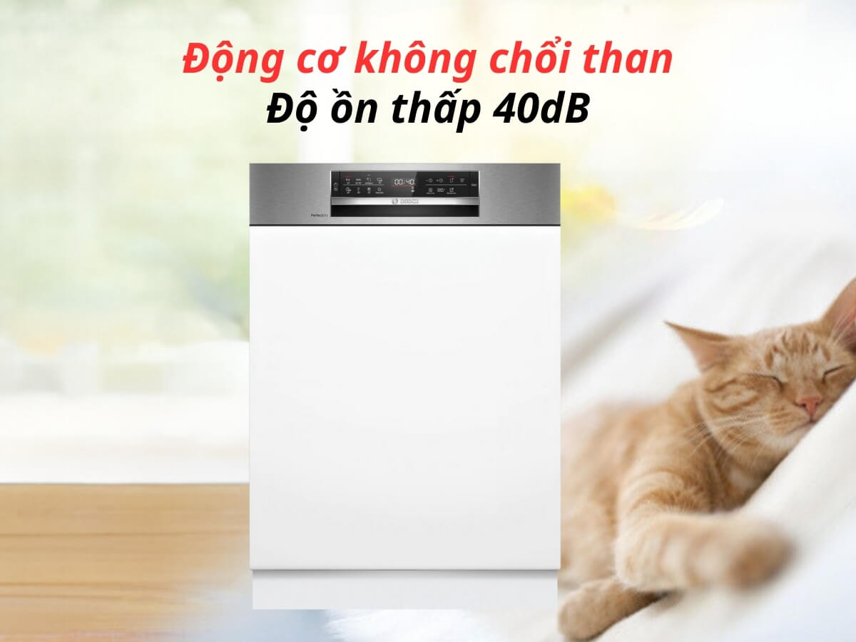 Động cơ không chổi than EcoSilence Drive, độ ồn thấp 40dB